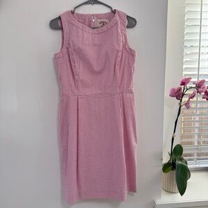 Brooks Brothers Pink and White Striped Dress